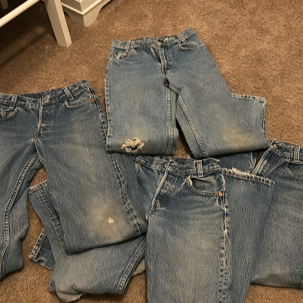 Girls Vintage Levi’s Jeans 501 550 Student Fit